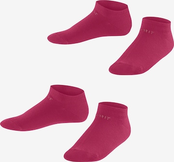 ESPRIT Socken 'Foot Logo 2-Pack' in Rot: Vorderseite