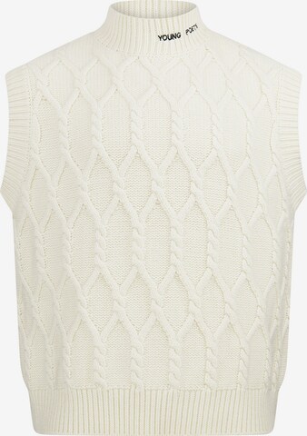 Young Poets Sweater Vest 'Edward' in White: front