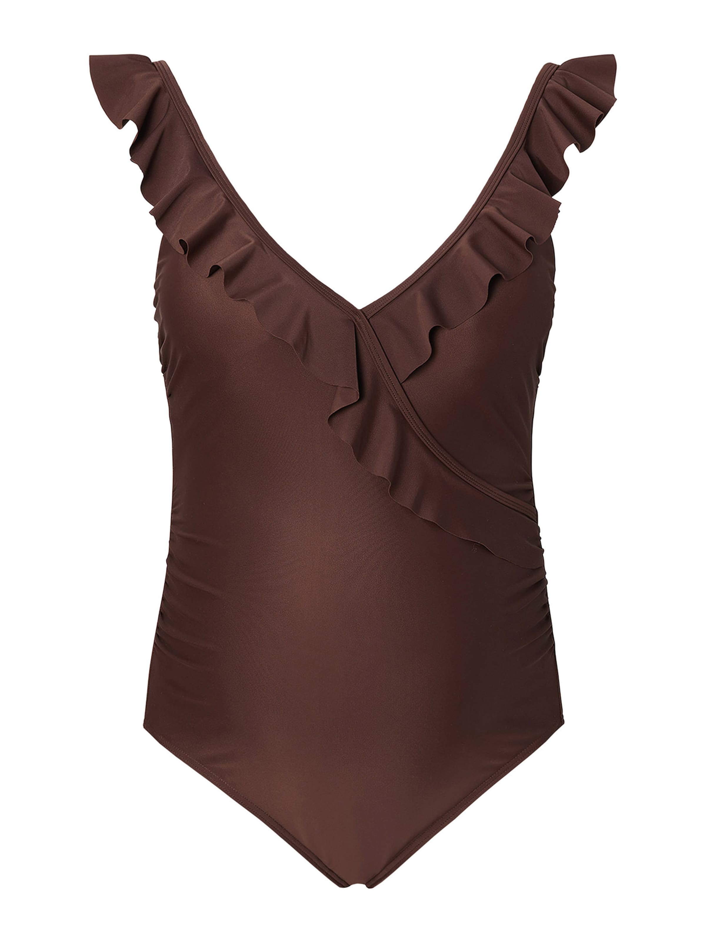 Noppies Bralette Swimsuit 'Sima' in Brown: front
