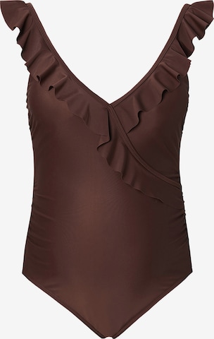 Noppies Bustier Badeanzug 'Sima' in Braun: predná strana