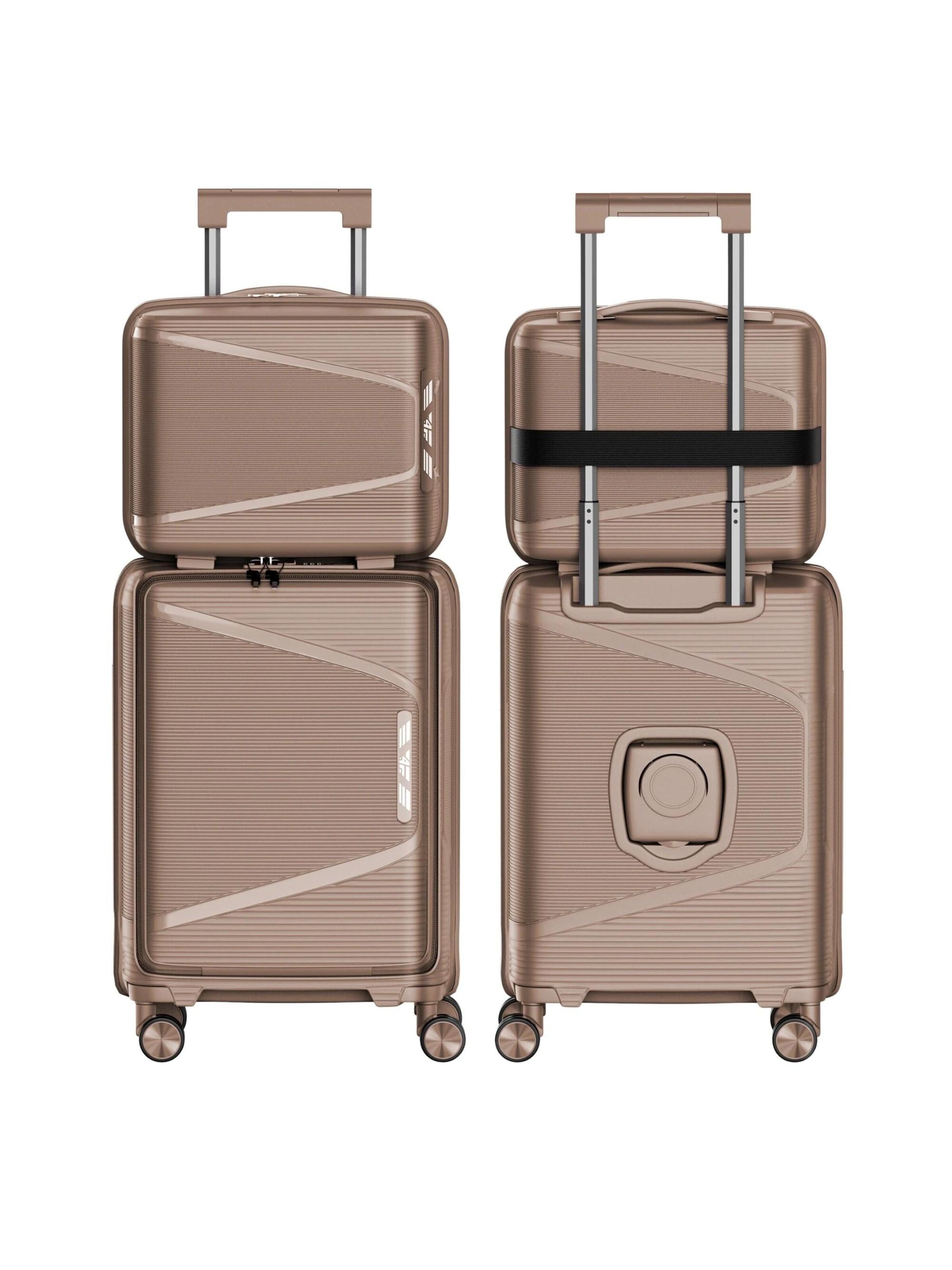 4FLY Suitcase Set 'Linea Lux' in Green: front