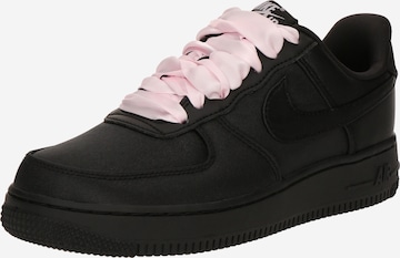 Nike SportswearNiske tenisice 'AIR FORCE 1 '07' - crna boja: prednji dio