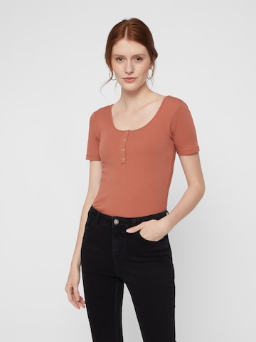 PIECES Shirt 'Kitte' in Oranje: voorkant