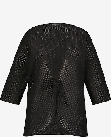 Cardigan Ulla Popken en noir : devant