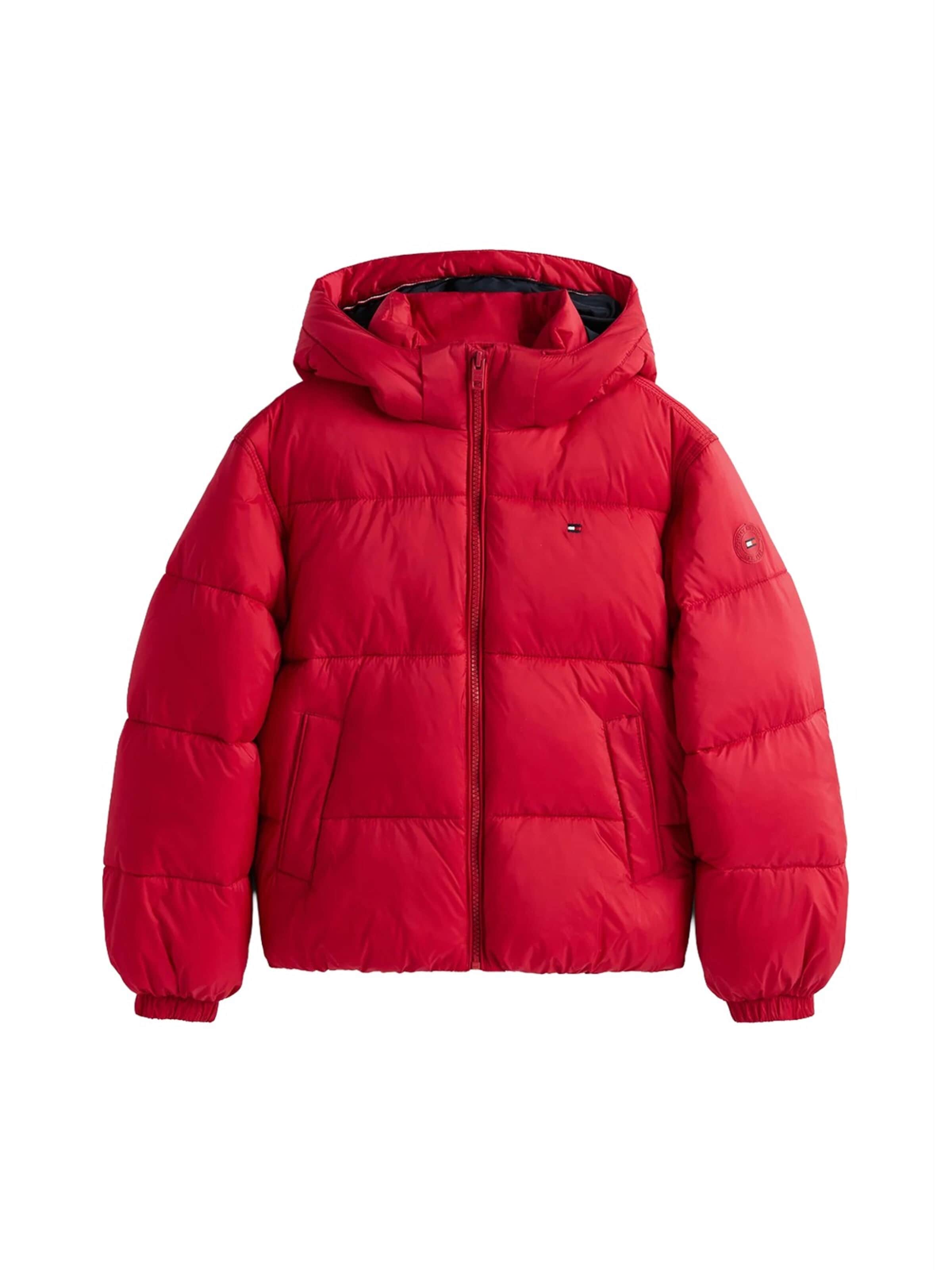 Tommy Hilfiger Kids Winter Jacket in Red: front