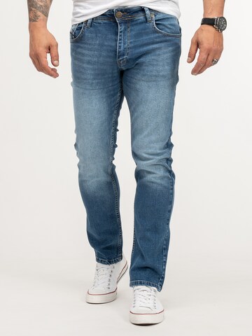 Lorenzo Loren Regular Jeans ' Regular Fit ' in Blauw: voorkant