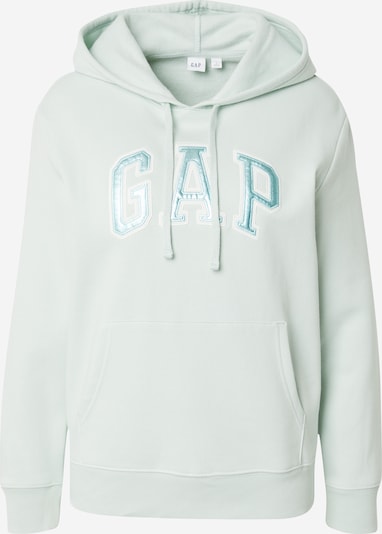 GAP Sweater majica 'HERITAGE' u pastelno zelena / bijela, Pregled proizvoda