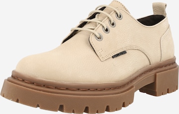 Chaussure à lacets BULLBOXER en beige : devant