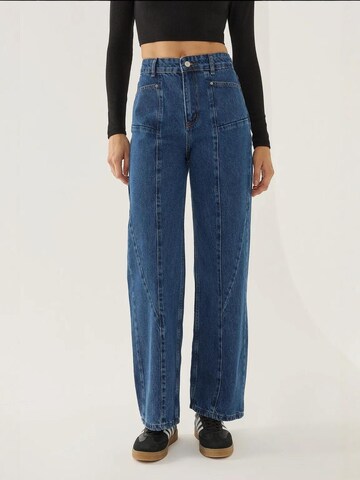 Hiccup Wide leg Jeans in Blauw: voorkant