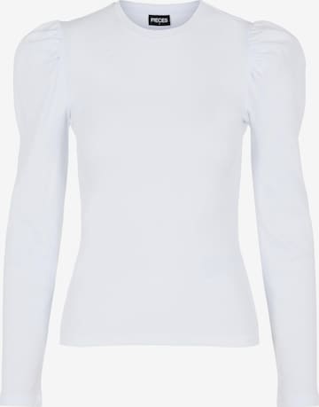 PIECES T-shirt 'Anna' i vit: framsida