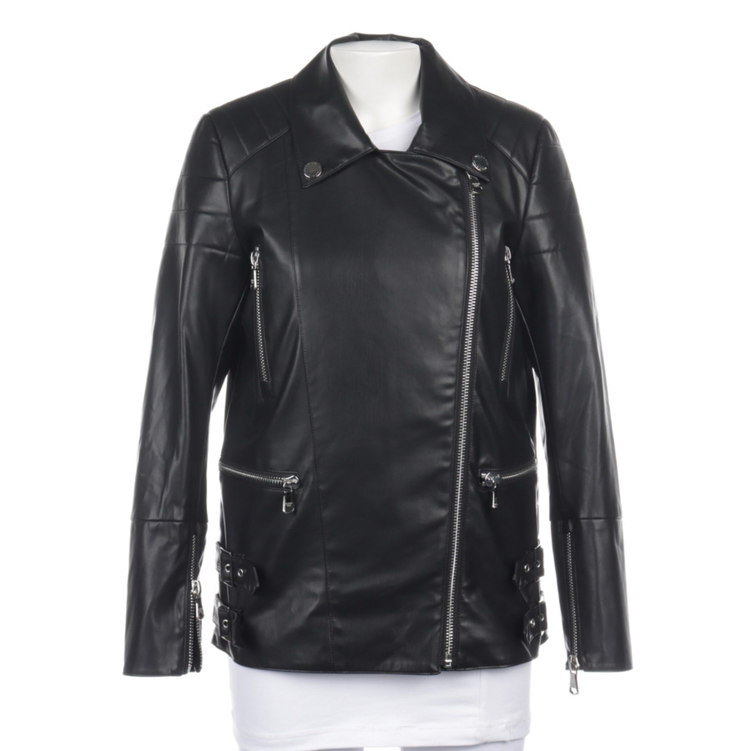 PATRIZIA PEPE Jacket & Coat in XS in Black: front