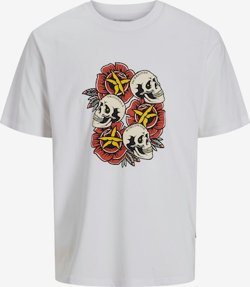 JACK & JONES T-Shirt 'JORAnatomy' in Weiß: Vorderseite