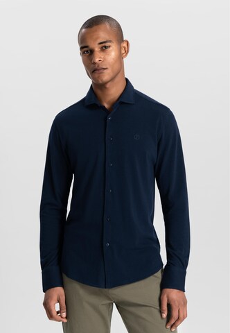 Dstrezzed Regular Fit Hemd 'The Kirk' in Blau: Vorderseite