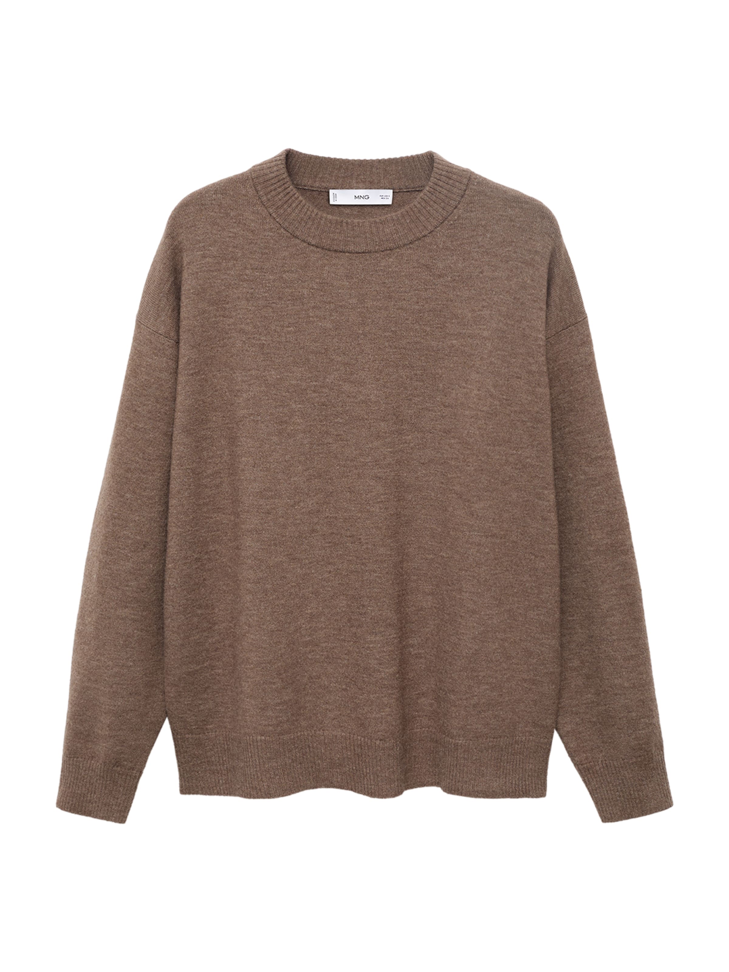 MANGO Pullover 'NEKKO' in Braun: Vorderseite