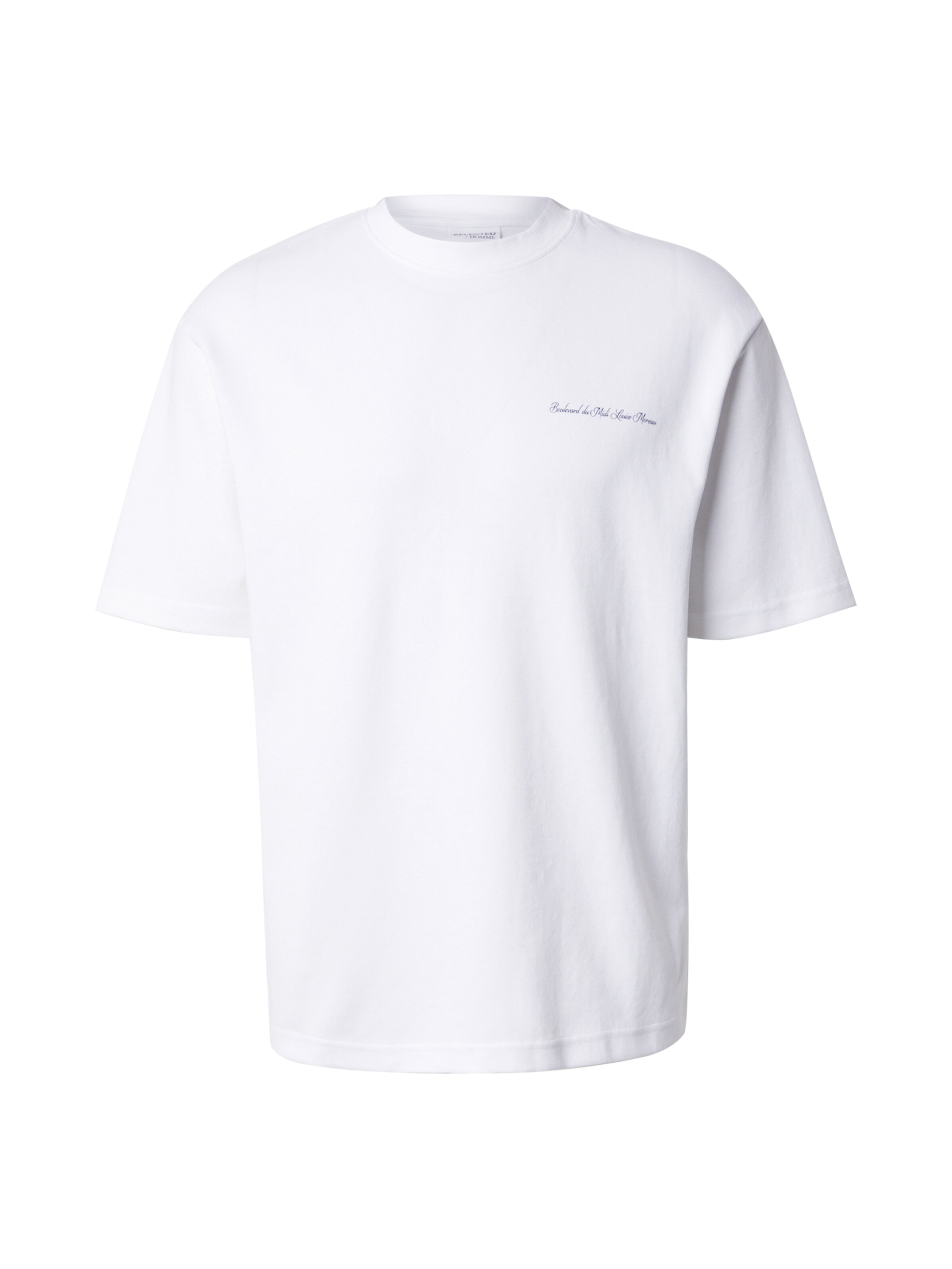 SELECTED Bluser & t-shirts 'SLHLOOSEOSCAR' i hvid: forside