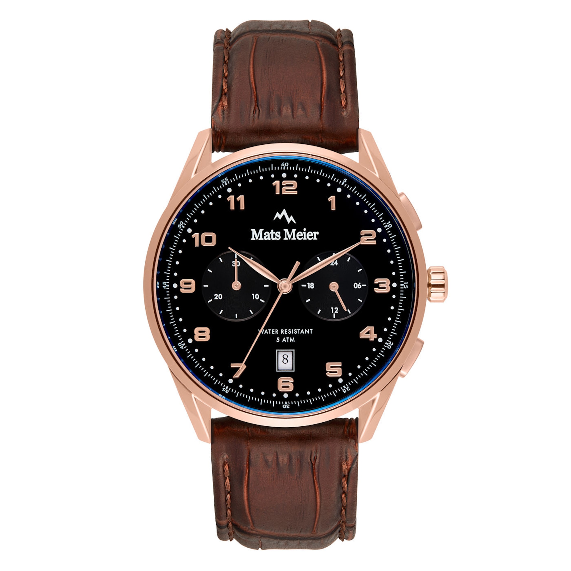 Mats Meier Analog watch in Brown: front