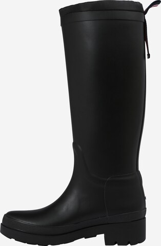 TOMMY HILFIGER - Botas de borracha em preto