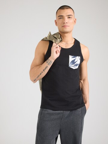 JACK & JONES - Camiseta 'JJHONOLULU' en negro: frente