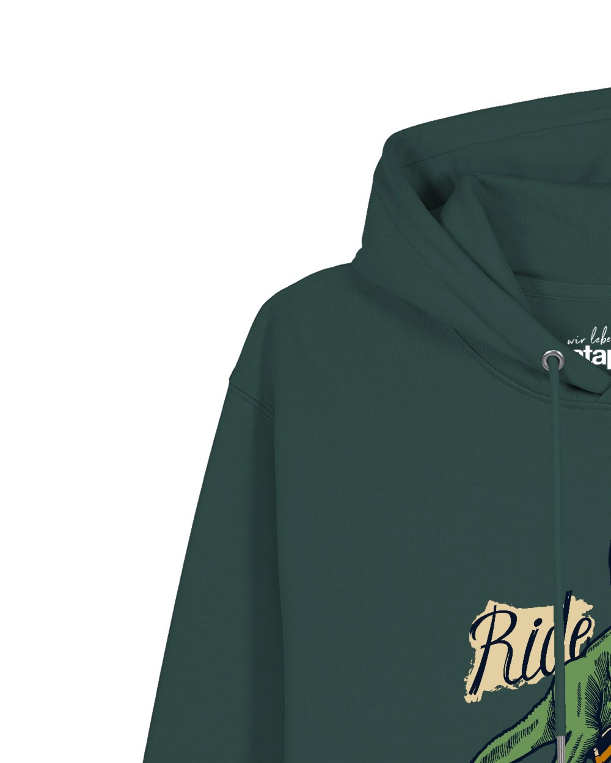 Sweat-shirt 'T-Rex Fahrrad' Watapparel en vert