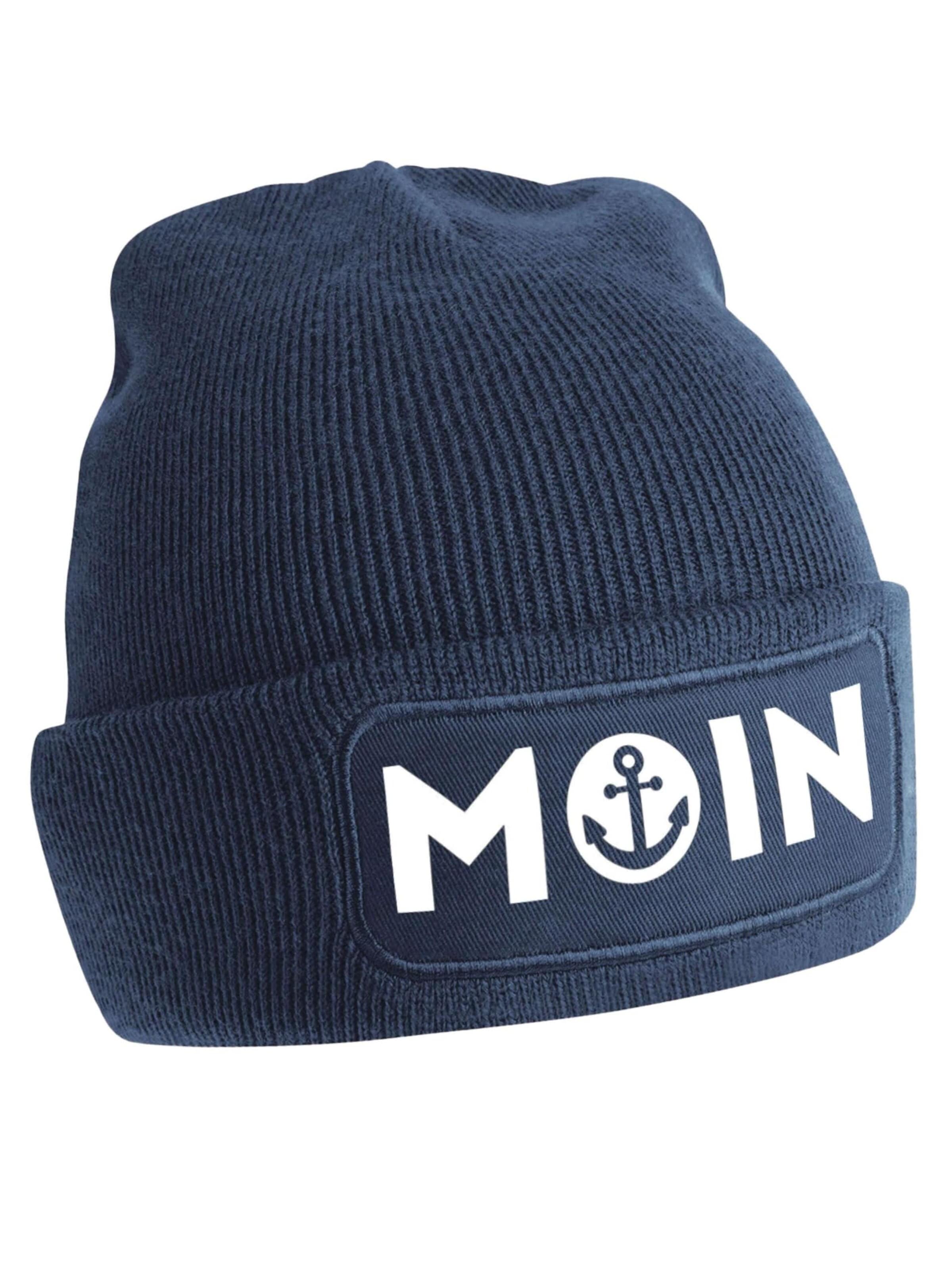 Youth Designz Mütze 'Moin'‌‌‌‌‌‌‌‌ in Blau
