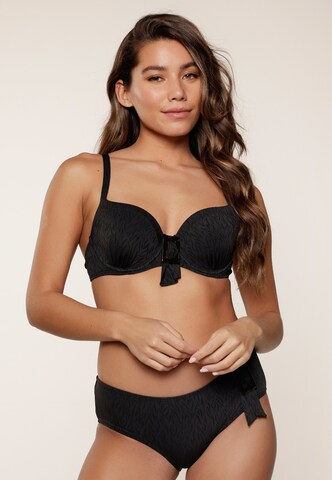 LingaDore T-shirt Bikini top in Black: front