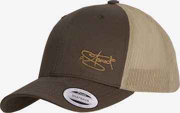 2Stoned Cap 'Flexfit Trucker Retro 2-Tone' in Brown: front