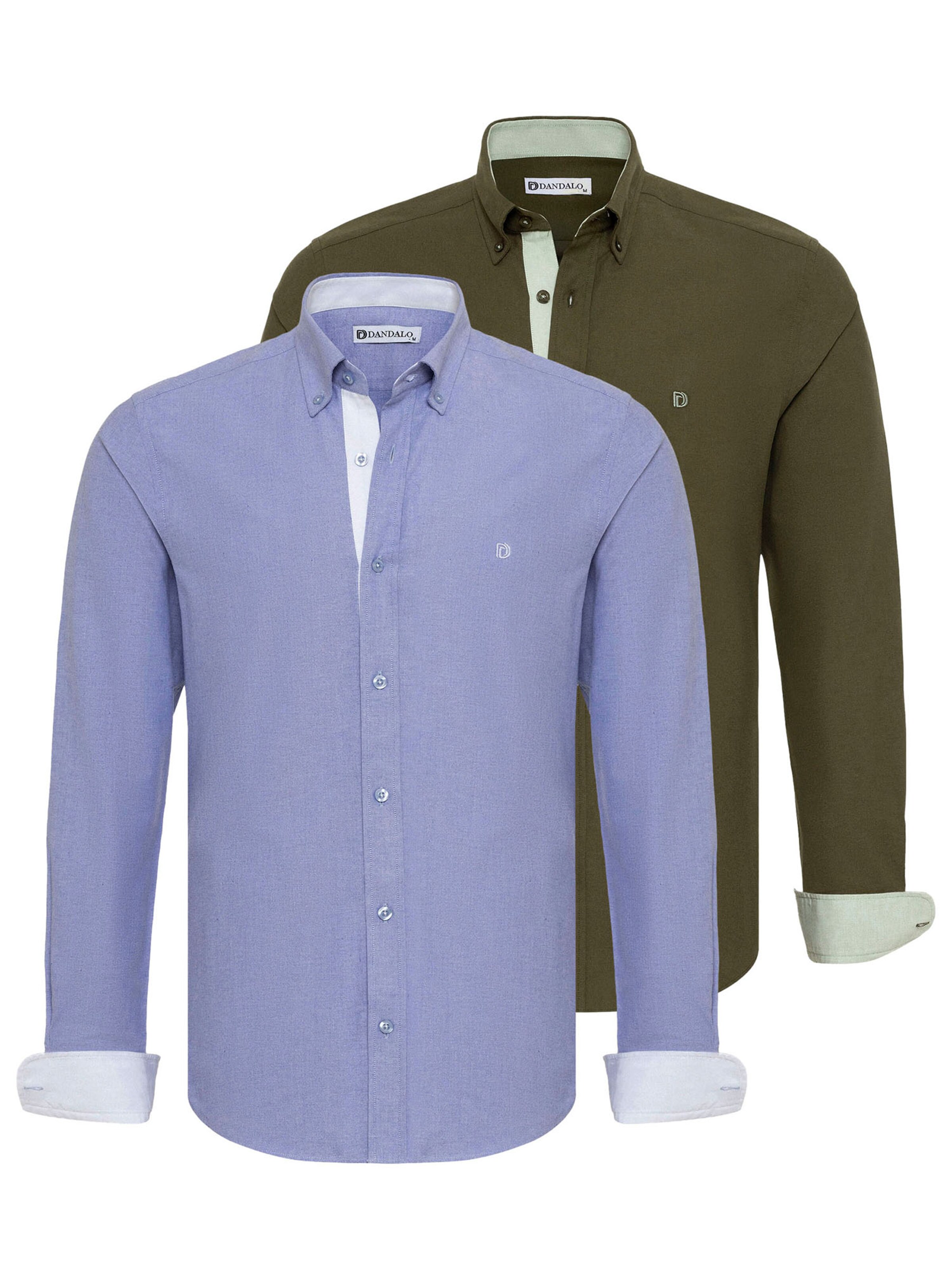 Dandalo Regular fit Button Up Shirt in Blue: front