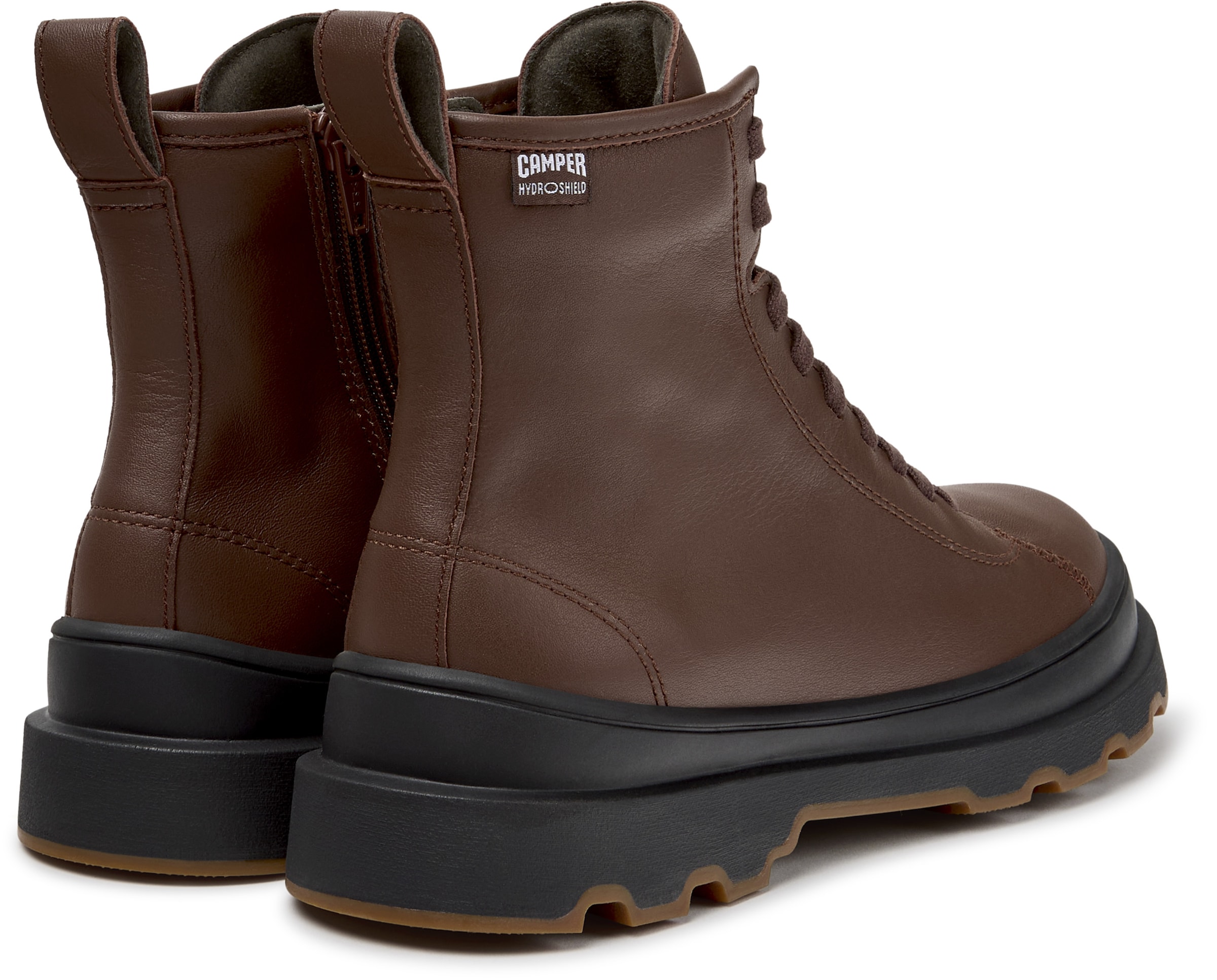 CAMPER - Botim com fivela 'Brutus+' em castanho