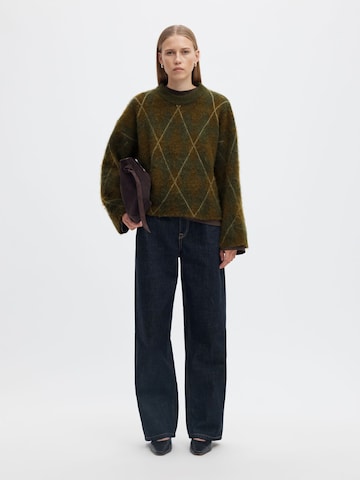SELECTED Pullover in Grün