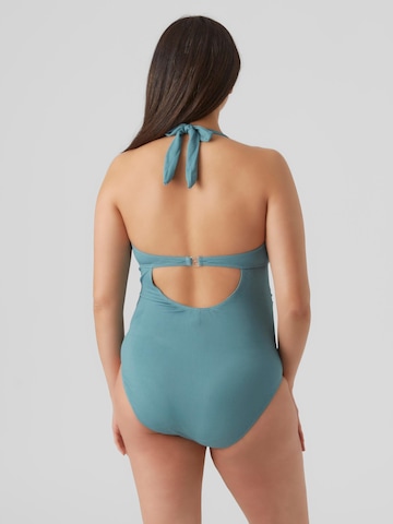 MAMALICIOUS Triangle Swimsuit 'LORA' in Blue