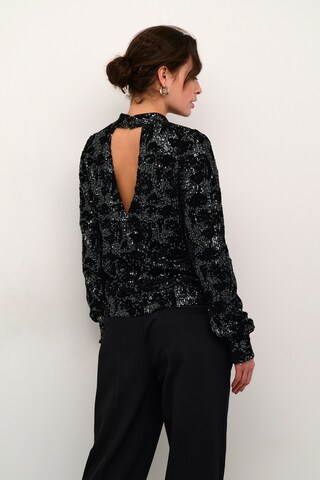 Kaffe Blouse 'Grit Sequin' in Zwart
