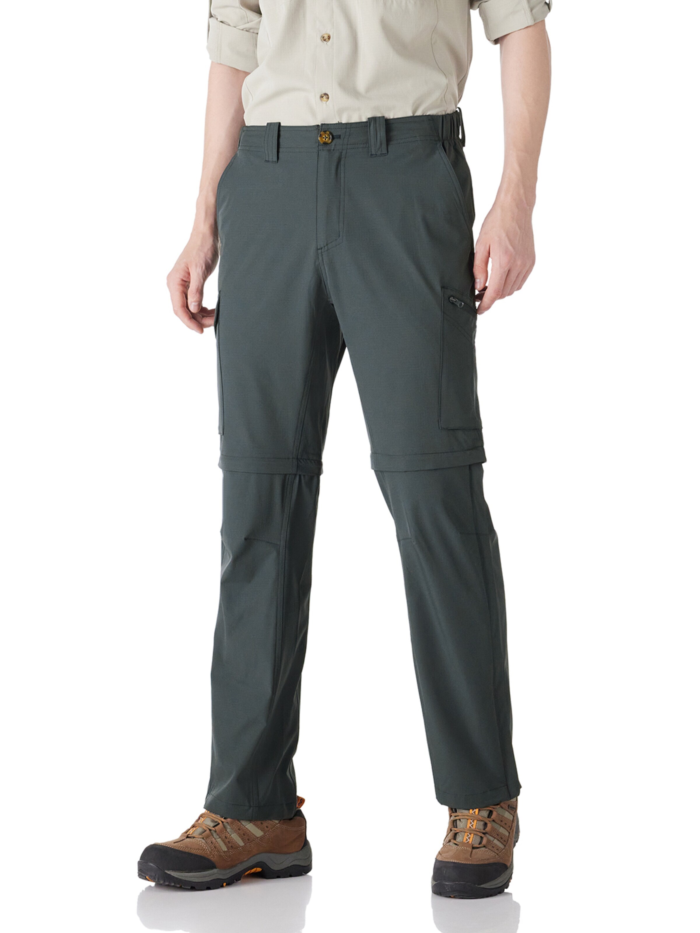 33,000ft Regular Pants '33,000ft Men's Hiking Trousers' in Grey: front