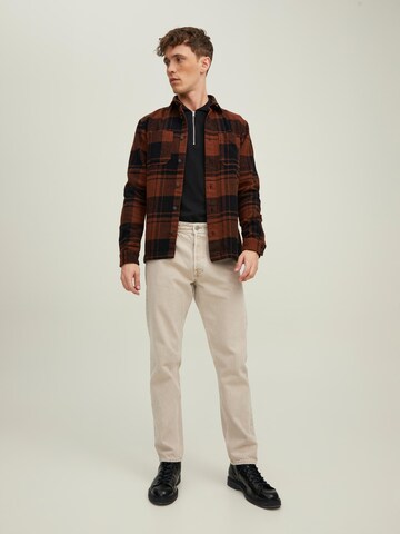 JACK & JONES Regular fit Tussenjas 'Logan' in Bruin