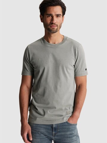 CAST IRON Shirt 'T-shirt in a cotton blend with back artwork' in Grijs