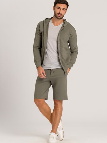 Hanro Sweat jacket in Green