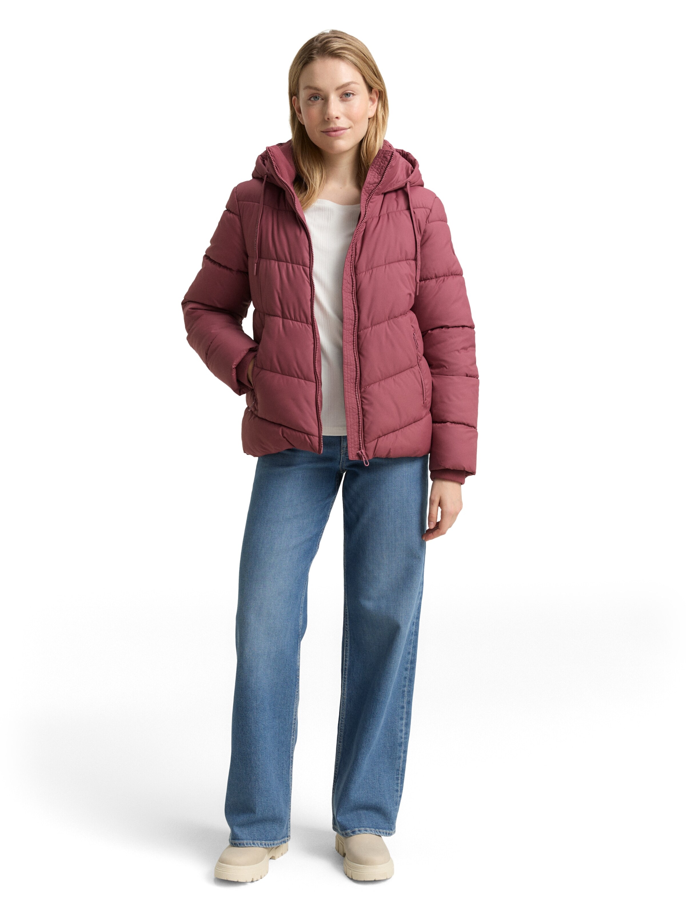 TOM TAILOR Winter Jacket in Red