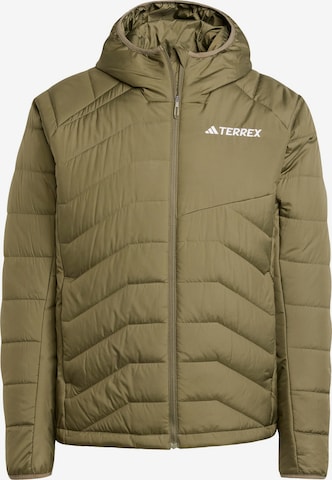 ADIDAS TERREX - Chaqueta de montaña en verde: frente