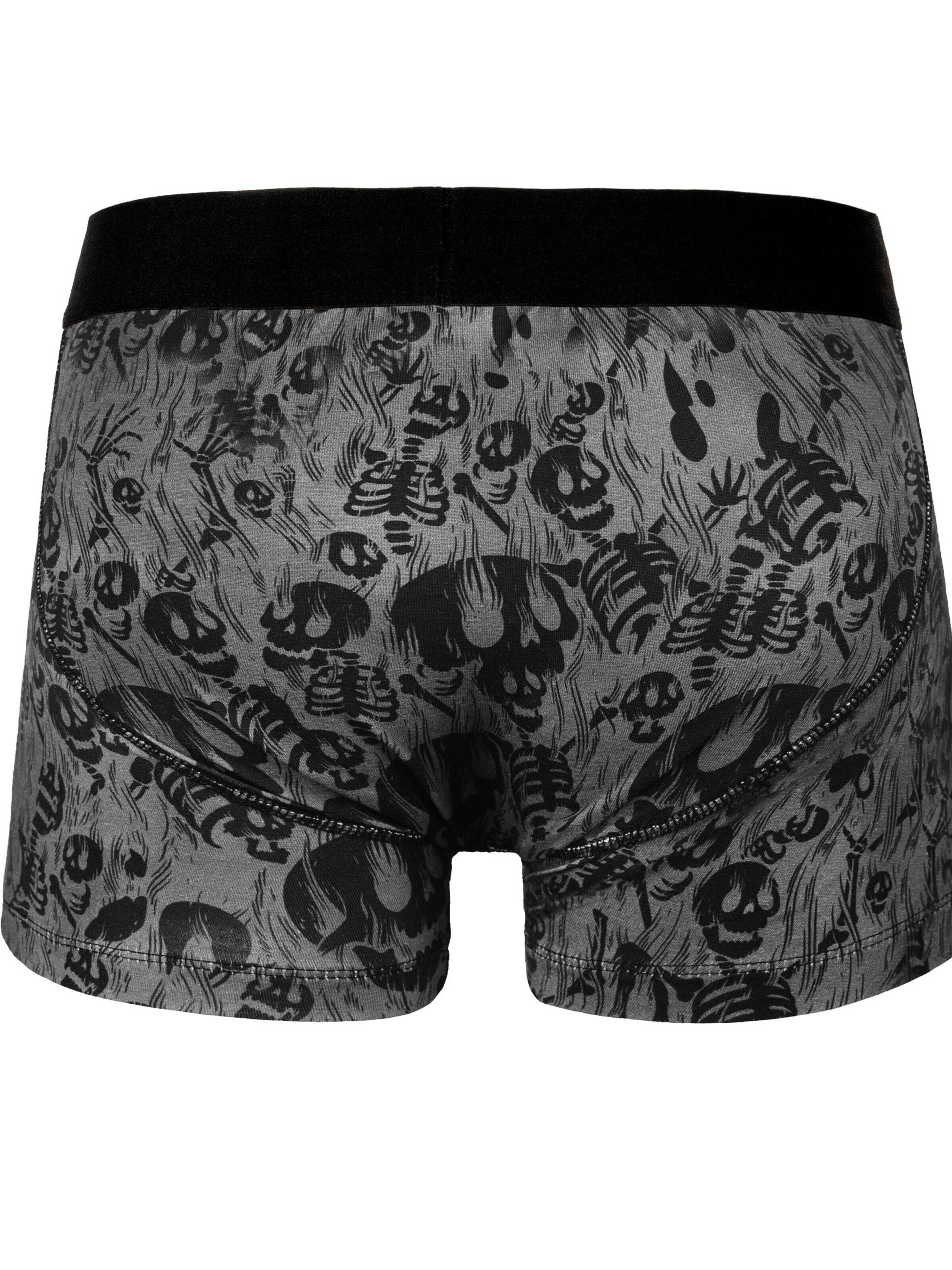 Boxer 'Evil Cat' di American Socks in grigio