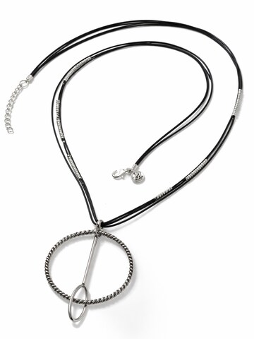 COLLEZIONE ALESSANDRO Necklace 'Karina' in Black: front