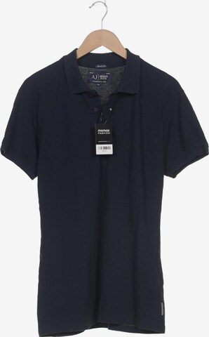 Armani Jeans Shirt in XXL in Blue: front