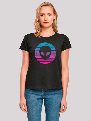 T-shirt 'Alien Kopf' F4NT4STIC en noir : devant