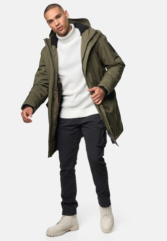 INDICODE JEANS Parka ' Anflame ' in Grün
