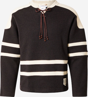 Nike SportswearPulover 'NIKE BODE REC LACING KNIT' - smeđa boja: prednji dio