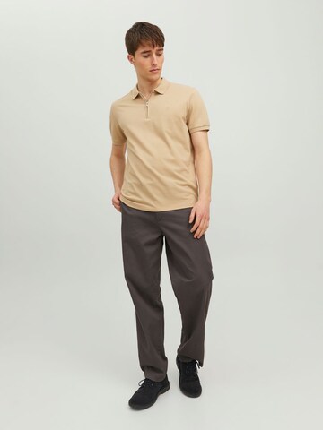 JACK & JONES Poloshirt 'Scott' in Beige