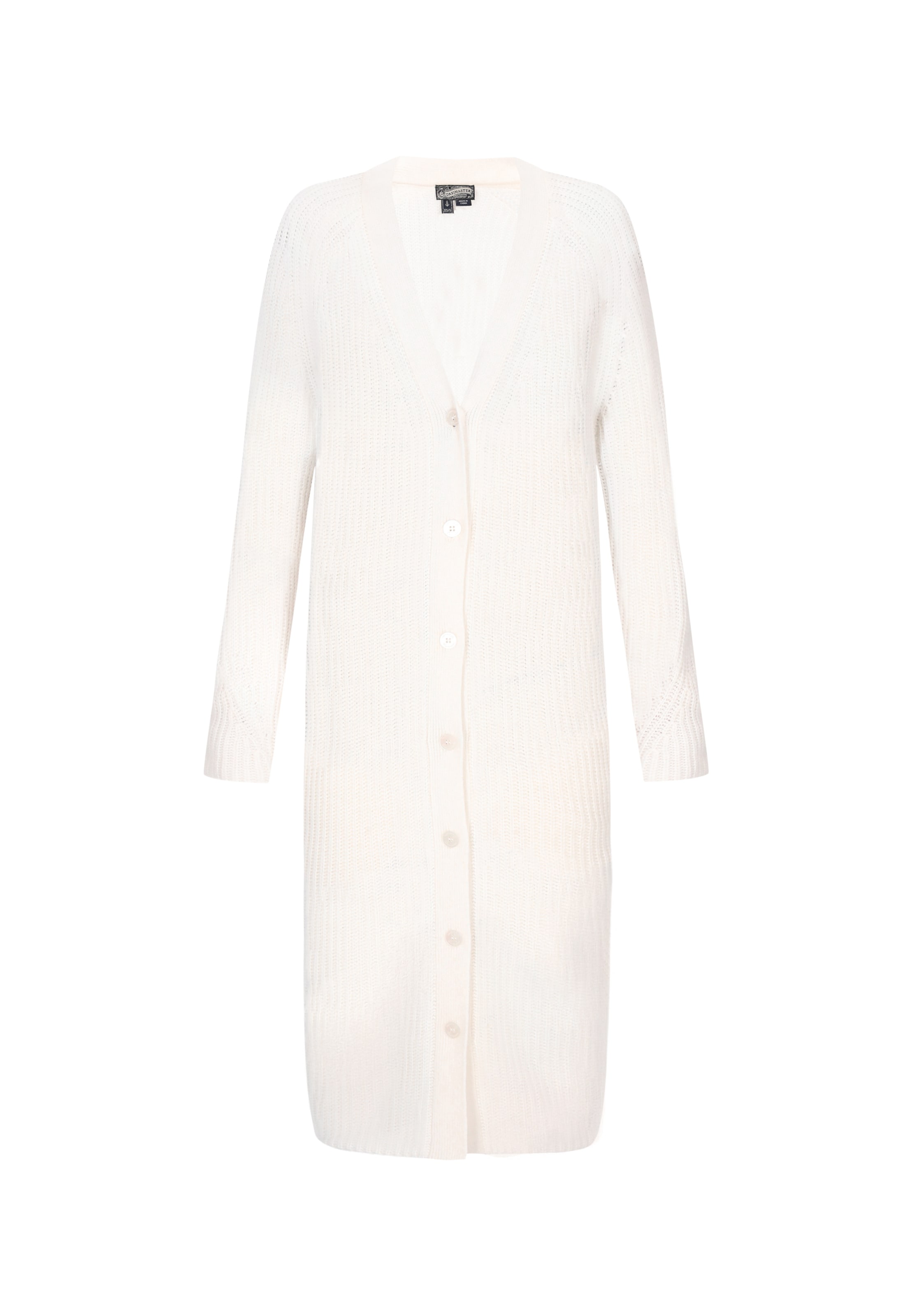 DreiMaster Vintage Kardigán - Biela: predná strana