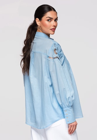 Ombre Blouse in Blauw