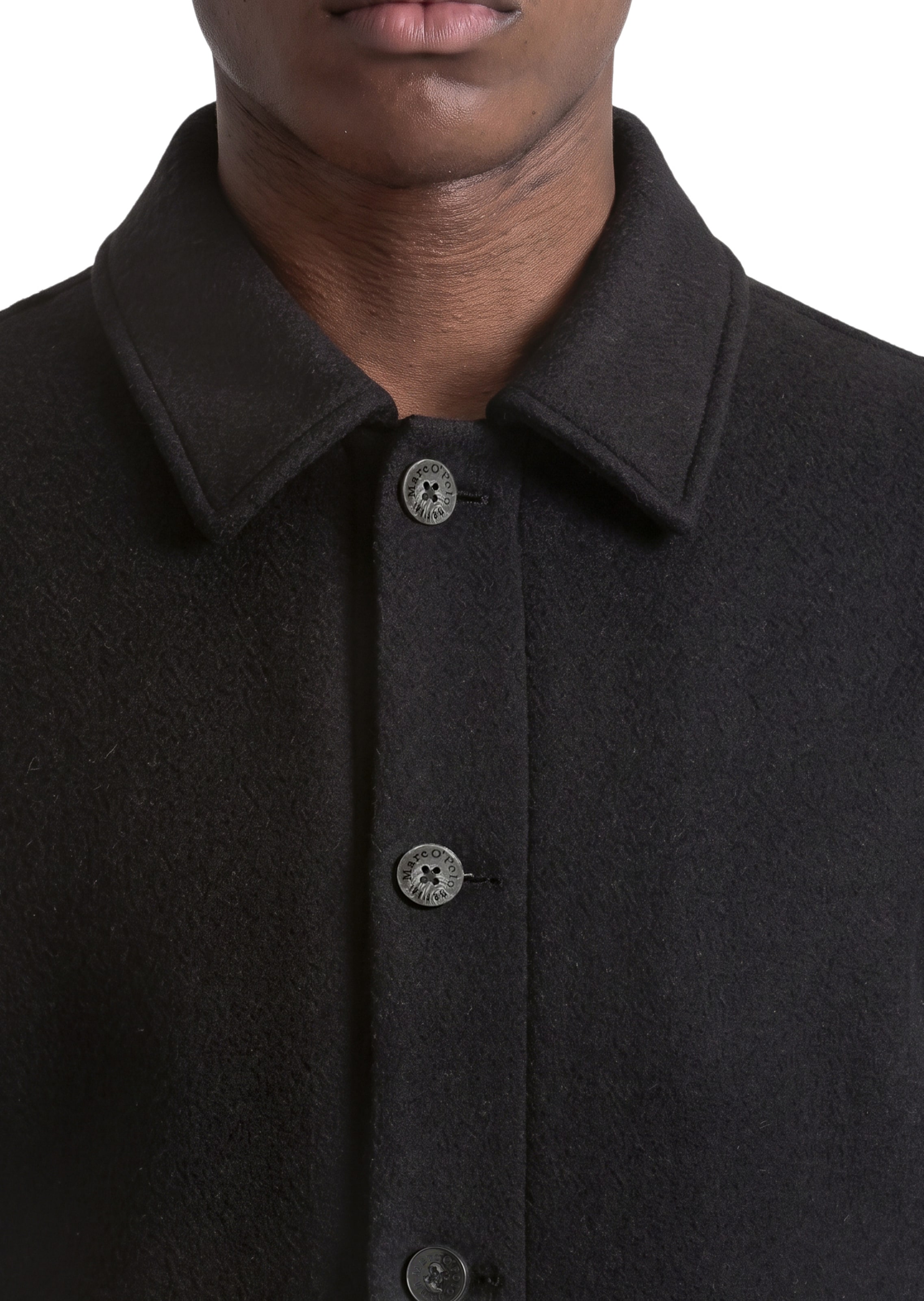 Marc O'Polo DENIM Jacke in Schwarz: Vorderseite