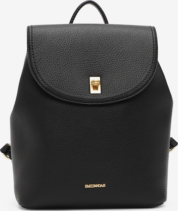 Emily & Noah Rucksack 'Leni ' in Schwarz: Vorderseite