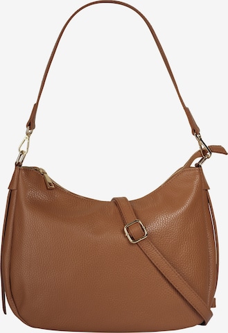 Cluty Crossbody Bag in Brown: front