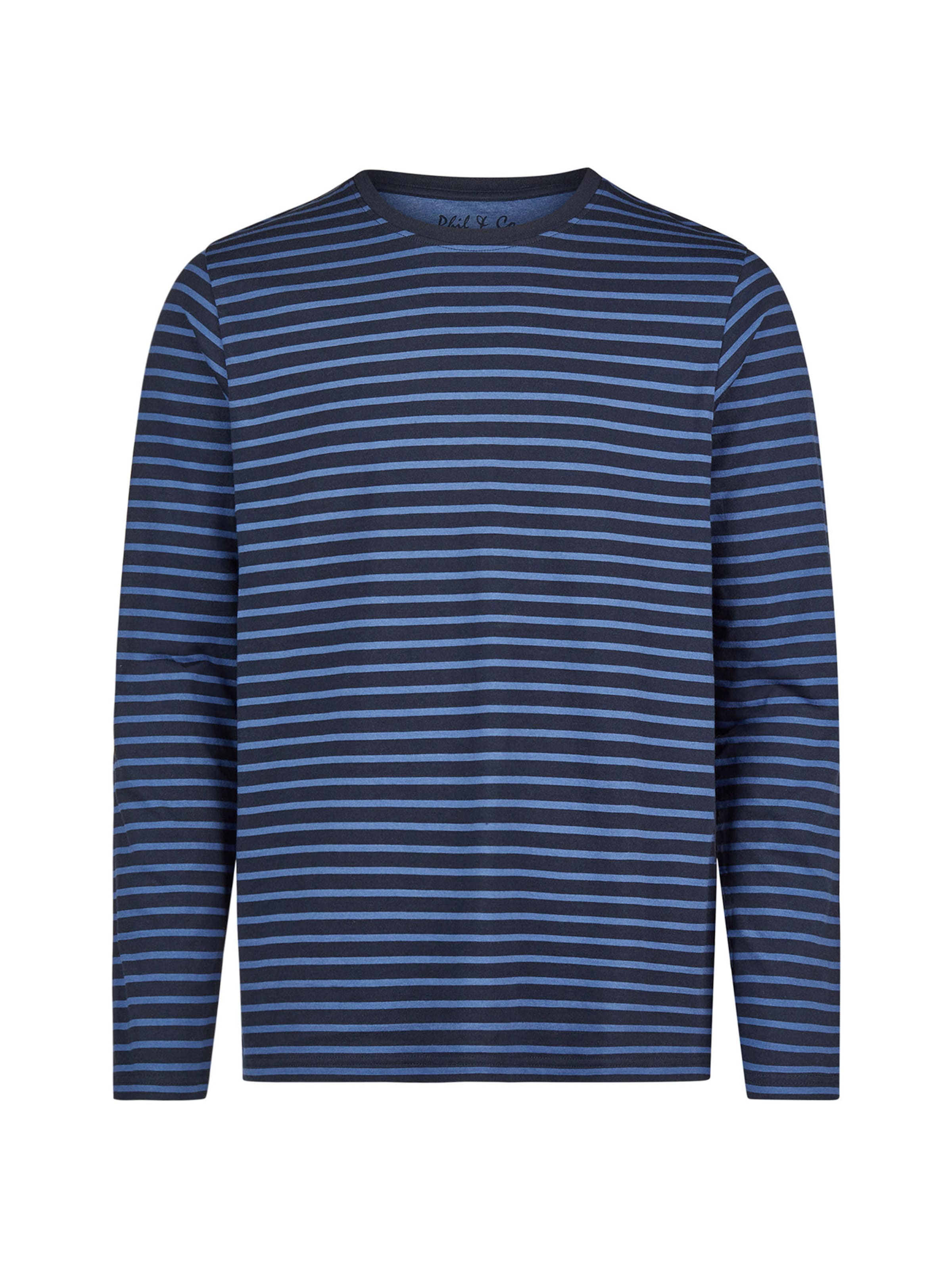 Pyjama long ' Cozy Classic ' Phil & Co. Berlin en bleu